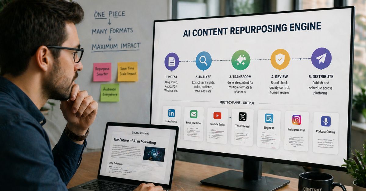 How to Build an AI Content Repurposing Engine Across Channels