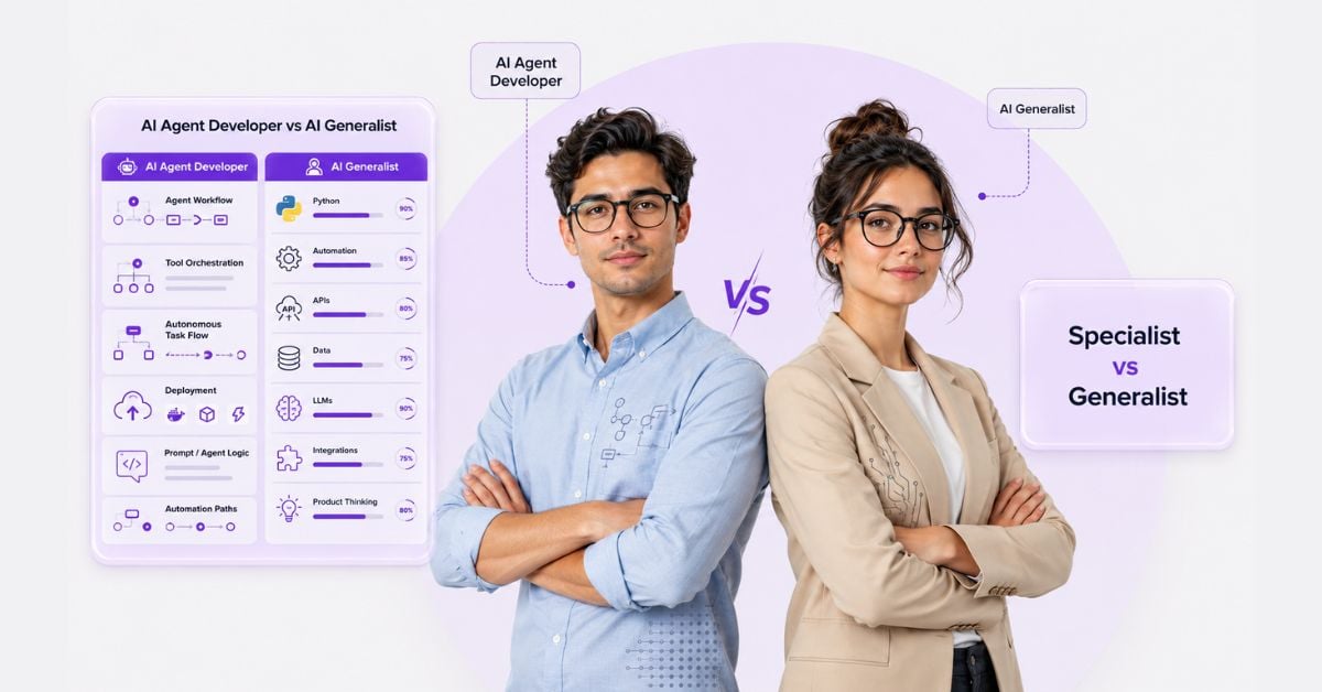 AI Agent Developer vs AI Generalist: Costs, Hiring for 2026
