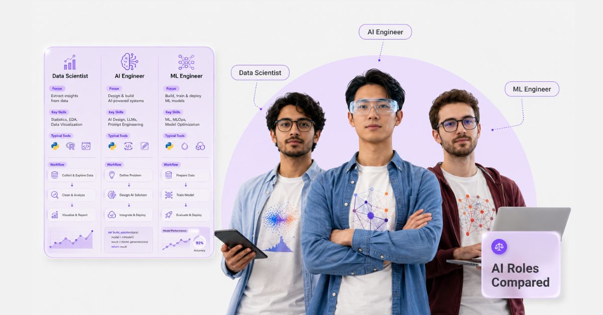 AI Engineer vs Data Scientist vs ML Engineer